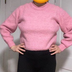 Pink Topshop knit sweater